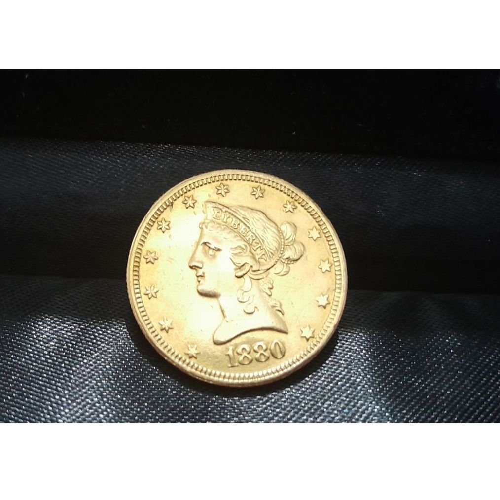 سکه طلا 10 دلار 1880 آمریکا - اصالت و قیمت گذاری