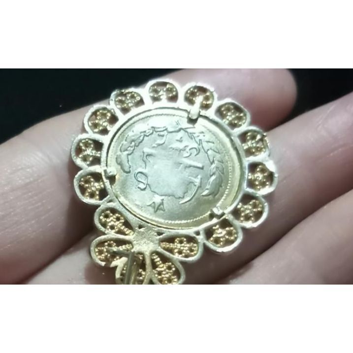 نیم سکه پهلوی گوشواره 1355