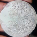 سکه نقره شاه عبدالحمید عثمانی 1187 ضرب قستنطنیه