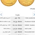 سکه ۱ دلاری کانادا الیزابت جوان