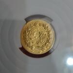 سکه دوهزار دیناری طلای مظفرالدین شاه
